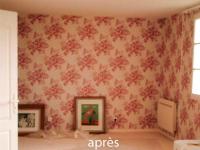 papier peint fleuri
